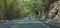 A typical road in the countryside of Clombia