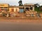 Typical roadside market selling handicrafts and goods on the side of the road