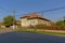 Typical Romanian house along a street in the village of Aurel Vlaicu