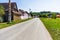 Typical rural landscape and rustic houses in Barcut -Bekokten, Transylvania, Romania, 2021