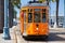 Typical San Francisco train traveling down the Embarcadero