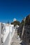 Typical Santorini church in Greece in the Cyclades