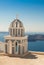 Typical Santorini church in Greece in the Cyclades