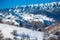 Typical scenic winter view from Bran Castle