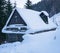 Typical slovak wooden house at Velka Fatra mountains