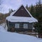 Typical slovak wooden house at Velka Fatra mountains