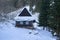 Typical slovak wooden house at Velka Fatra mountains