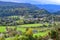 Typical Slovenian Countryside viewed from Radovljica Slovenia