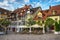 Typical square in Meersburg, Constance lake