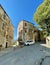 Typical stone houses in Santa Maria Poggio, a dreamy village nestled in the mountains of Castagniccia. Corsica, France.