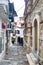 Typical street in Skopelos, Greece