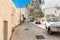Typical street of small village on Levanzo island, Sicily
