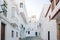 Typical street in Tarifa old town, Cadiz, Andalusia