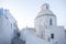 Typical street in Thira on the island of Santorini, Greece. Travel, Cruises, Architecture, Landscapes. Greek street and Orthodox