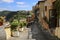 Typical street of the town of Castel Gandolfo, Rome province Lazio, Italy