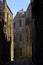 Typical streets of Sicily at mountainous city of Erice