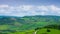 Typical summer landscape in Tuscany