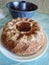 typical sweet baked babovka round cake