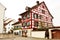 Typical swiss timber frame house in Bremgarten, Switzerland