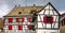 Typical timber-framing old house in Alsace, France