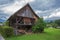 Typical traditional Alpine barn shed