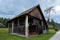 Typical traditional Alpine barn shed