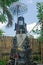 Typical traditional balinese hindu statue to protect the house
