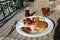 Typical Turkish breakfast in  Cappadocia