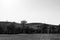 Typical Tuscany Val d`Orcia landscape, with isolated cypresses trees on curvy hills