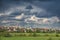 Typical ukrainian countryside landscape