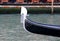 Typical venetian boat called GONDOLA in Italian language