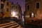 Typical Venetian canal in Venice, Italy