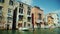 Typical Venetian houses. View from the ship sailing through the grand canal