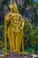 A typical view at the Batu caves in Malaysia