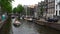 Typical view of the canals of Amsterdam City of Amsterdam