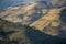 Typical view of the mountainous banks of the Douro river with vineyards producing typical Douro grapes