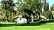 Typical view of small houses in Israeli kibbutz.