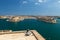 A typical view on Valetta, the capital of Malta and a UNESCO world heritage site in the Mediterranean Sea