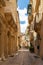 A typical view on Valetta, the capital of Malta and a UNESCO world heritage site in the Mediterranean Sea