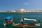 A typical view from Valetta, the capital of Malta and a UNESCO world heritage site overlooking the harbour and the three cities