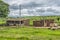 Typical village view, traditional terracotta houses with zinc plate cover and bricks