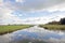 Typical wide dutch landscape in the Netherlands