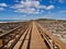 Typical wooden foot path along the beach between Vilamoura and Albufeira