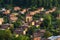 Typified red brick family Bata houses in Zlin, Moravia, Czech Republic