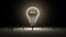 Typo 'Service' in light bulb and surrounded businessmen, engineers, idea concept version (included alpha)