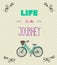 Typographic Background with Motivational Quotes, Life is a jorney