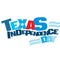 Typographic illustration of Texas Independence Day in red and blue colors