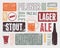 Typographic retro grunge beer poster. Vector illustration.