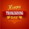 Typographic Thanksgiving Design. Vector