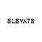 Typography Elevate Text Logo Design